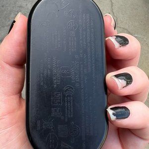 Black Bose sport earbuds